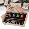 thumbnail image 3 of Dip Pen, Signature Calligraphy Dip Pen Set Art Painting Calligraphy Fountain Pen Set With Ink Holder, 3 of 8