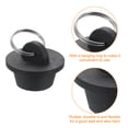 thumbnail image 4 of 4pack Rubber Drain Stopper with Hanging Ring Fits 7/8 Inch to 1 Inch, Black, 4 of 6
