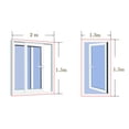 thumbnail image 7 of DIY Self-Adhesive Window Screen Netting Mesh Curtain (Approach 51.18x59.06 Inches), with 3 Velcro, Fitted to Multiple Windows (3 Pack), 7 of 7