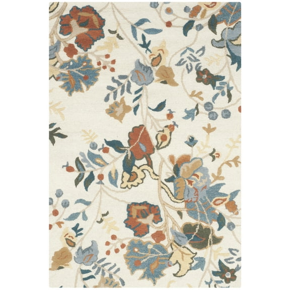 SAFAVIEH Blossom Winnie Floral Area Rug, Red/Blue/Multi, 3' x 5'