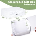 thumbnail image 2 of White Gift Box, 10.5 x 7.5 x 3.1 inches Gift Boxes For Presents With Lids and Magnetic Closure Collapsible For Bridesmaid Proposal, weddings, Anniversary Present, 2 of 6