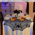 thumbnail image 3 of Nappe en Dentelle d'Halloween, Nappe en Toile d'Araignée 100 % Polyester Décoration d'Halloween pour Table / Rideau / Cheminée / Porte, 3 of 5