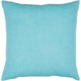 thumbnail image 3 of Lachen Woven Modern Pillow Cover in Teal, Cream, 3 of 4