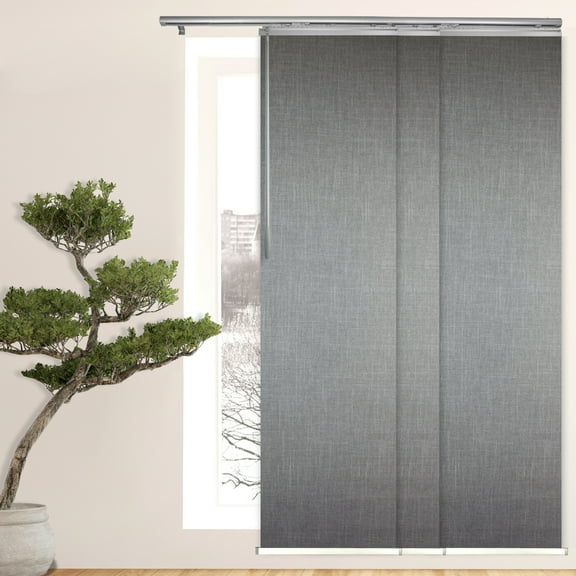 Domovina 3 Panel Track Vertical Blinds, Adjustable 36-66"W x 91.4"H - Casemiro