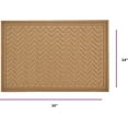 thumbnail image 2 of Front Door Mat, Rubber Mat, 2-Pack Indoor Outdoor Rug, Easy Clean Doormat, Welcome Mat, Non-Slip Entryway Rug for Patio, Garage, Waterproof, Low Profile, 24x35, Natural, Chevron, 2 of 4