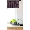 thumbnail image 3 of Ambesonne Dog Lover Valance Pack of 2, Scottish Terrier Motif, 54"X18", Dark Mauve Pale Eggplant, 3 of 4