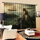 thumbnail image 2 of Cortinas de sombra Sala de estar Drapes vintage Café Bloqueo de ventanas Paneles Colgante Art Office Girls Balcony Supplies 166x150x166cm 2 piezas Jumpingount HA010486-02, 2 of 6
