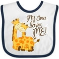 thumbnail image 3 of Inktastic My Oma Loves Me Boys or Girls Baby Bib, 3 of 4