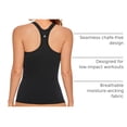 thumbnail image 4 of Musculosa CRZ YOGA sin costuras con sostén incorporado negra talla L, 4 of 6