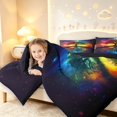 thumbnail image 3 of Homewish Watercolor Tree Of Life Twin Comforter Sets,Stars Galaxy Printed Bedding Set,Multicolor,Black Reversible,2-Piece,1 Comforter and 1 Pillowcase, 3 of 7
