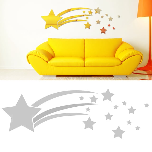 Etiqueta de la pared ANGGREK Adhesivo de pared tridimensional para salas de estar