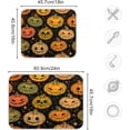 thumbnail image 3 of SKYSONIC Absorbent Dish Drying Mat Bright Orange Haloween Pumpkins Kitchen Counter Mat Protector,Reversible,Extra Large 24 x 18 Inches, 3 of 7