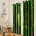 thumbnail image 2 of Forest Blackout Curtains Tropical Rainforest Green Tree Jungle Woodland Nature Scenery Print Decor Home Bedroom Apartment Living Room Darkening Grommet Window Drapes 2 Panels Set,42x54 in, 2 of 6