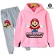 thumbnail image 1 of Conjunto de Sudadera con capucha de Super Mario para niños y niñas, ropa deportiva de 2 piezas con estampado, informal, a la moda, 2024, 1 of 1