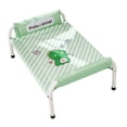 thumbnail image 1 of Cama elevada para perros con almohada, antideslizante, resistente al desgaste, transpirable, ideal para el verano. Verde, 1 of 9