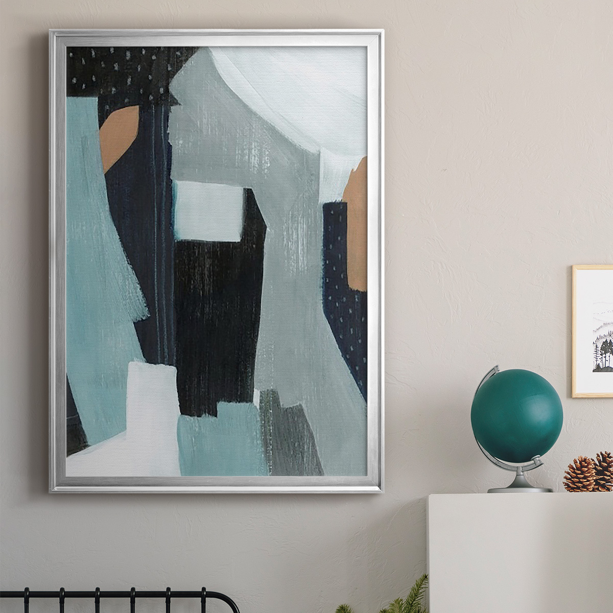 Tangerine Lagoon I Premium Framed Print, in Gold, Black, or Silver - Ready to Hang