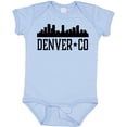 thumbnail image 3 of Inktastic Denver Colorado City Skyline Boys or Girls Baby Bodysuit, 3 of 5