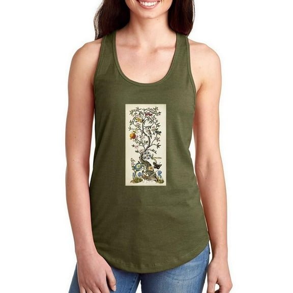Chinoiserie Natura. Racerback Tank Women -Naomi McCavitt Designs, Female x-Large