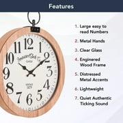 American Clock Co. Vintage Pocket Watch Wall Clock - 19