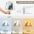 thumbnail image 5 of Cats Triangles LED Desk Lamp Table Lamp USB Bedside Nightstand Small Lamp for Bedroom Living Room Kids Room, 5 of 8