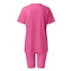 thumbnail image 4 of Conjunto deportivo de manga corta y pantalones cortos para mujer, para yoga y running - S-XXXL, 4 of 6