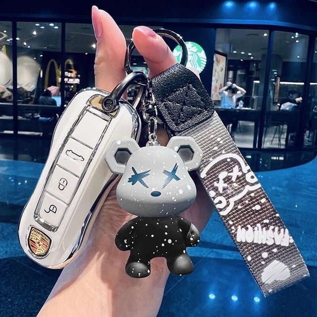 Car Key Fob Cover Case Protector Macan Taycan 911 - Unise 718 Porsche Key Cover: Fits Cayenne Panamera