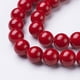 thumbnail image 2 of Natural Mashan Jade Round Beads Strands Dyed Red about 41pcs/strand 15.7 inch 10mm Hole: 1mm, 2 of 3