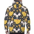 thumbnail image 3 of Bingfone Mouse Cheese Men's Drawstring Hoodie Long Sleeve Pocket Sweatshirts-3X-Large, 3 of 6