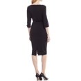 thumbnail image 3 of Donna Morgan 3/4 Sleeve Stretch Crepe Bodycon Sheath, 3 of 6