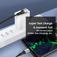 thumbnail image 2 of USB to Type C Fast Charging Cable 90 Degree Elbow Short CordZZA7 Data, 2 of 7