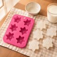 thumbnail image 3 of Snowflake Baking Mold Jelly Pudding Rice Cake Tray Winter Theme Decorating Pan Homemade Dessert Crafting Mold for Seasonal Celebrations Holiday Parties , E, 3 of 6