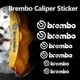 thumbnail image 2 of 6pcs Car Brake Caliper Sticker For Brembo Reflective Lettering Vehicle Decal Zzj, 2 of 4