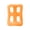 Orange, variant on 1PC Thick Inflatable Floating Row Water Hammock Pool Floaties,Saddle Lounge Chair Hammock Drift Chair Simple And Comfortable