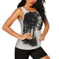 thumbnail image 2 of Fotbe Double Exposure Cat Forest Blusas Sin Mangas para Mujer – Estilo Casual, Corte Suelto, Slim-Fit, Cuello Redondo Deportivo, Tops de Verano para Gimnasio y Yoga-XX-Large, 2 of 7