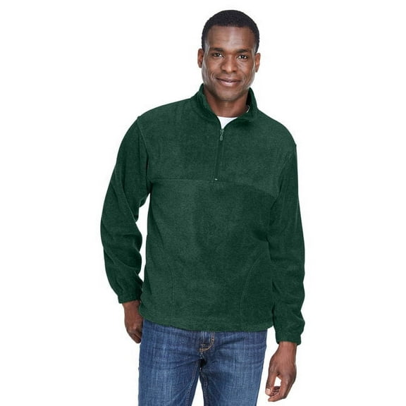 Adult 8 oz. Quarter-Zip Fleece Pullover - HUNTER - M