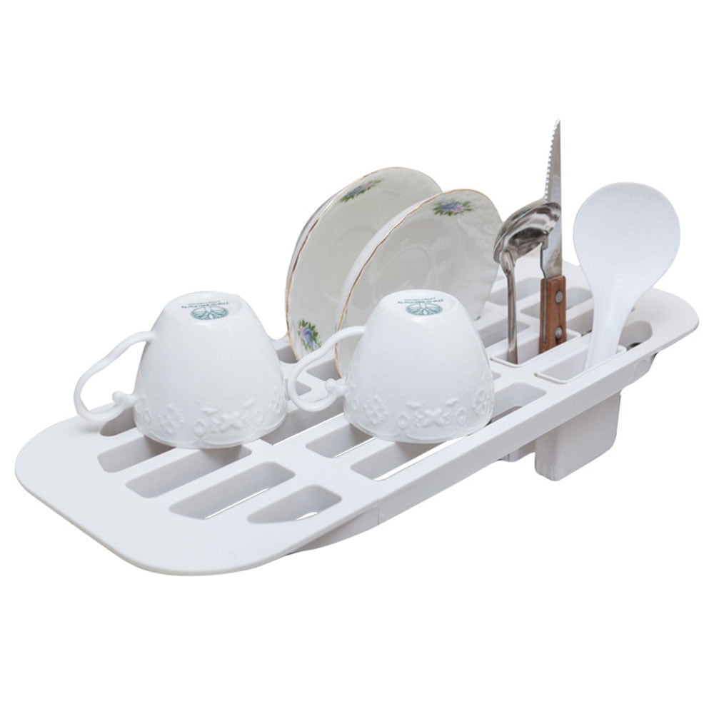 ABS Sink Drain Rack Kitchen Shelf Dish Cutlery Drying ...