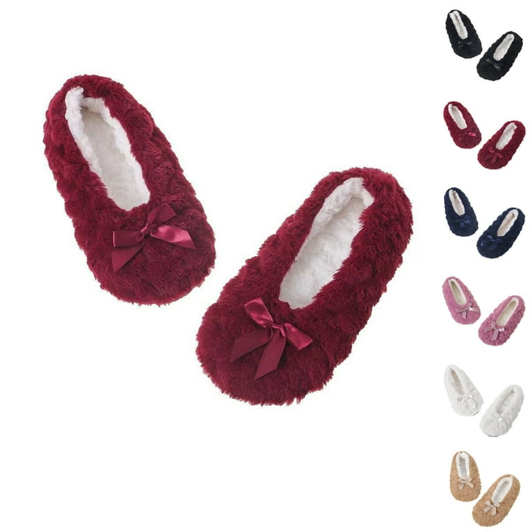 WTXUE Warm Socks, Slipper Socks, Thickened Velvet Slippers and