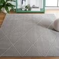 thumbnail image 2 of SAFAVIEH Revive Lorrin Diamond Polyester Area Rug, Grey, 8' x 10', 2 of 8