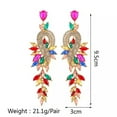 thumbnail image 3 of K-KED Fashion Earrings Crystal Statement Chandelier Diamante Gold Silver Dangle Drop-Multi, 3 of 9