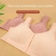 thumbnail image 4 of Sujetador tipo chaleco con tirantes anchos y sin aros con estampado de copas grandes con forma de hebilla delantera para mujeres de mediana edad y mayores, 4 of 5
