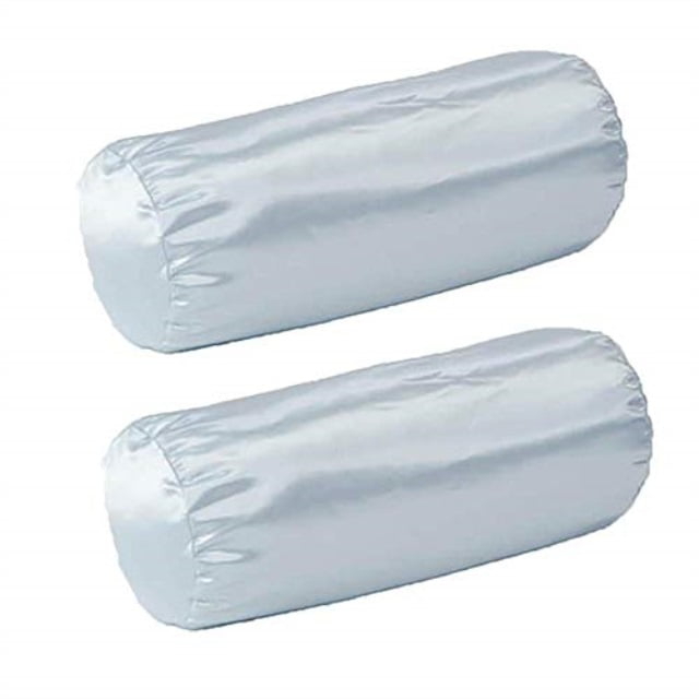 alex orthopedic 1002sb cervical neck roll pillow case only beige satin set of two