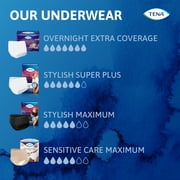 TENA Sensitive Care Maximum Incontinence Underwear, XXL, 56 count (Waist size 55in-66in)