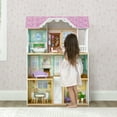 thumbnail image 3 of Delta Children MySize Dollhouse - Large Wooden 3-Story Dollhouse with 7 Rooms Includes 12 Accessories - Fits 12-inch Dolls - Pretend Play Dream Gift for Ages 3+, 3 of 14