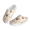 thumbnail image 2 of Lsque Chicken Family Pattern Womens Comfort Cotton on Scuff With Memory Foam and Anti-skid Sole Slipper-37/38, 2 of 7