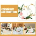 thumbnail image 2 of WORGEOUS 1 Set of Wedding DIY Floral Hoop Metal Wreath Ring with Wooden Base Crafts Hoop Ring DIY Accessory, 2 of 8