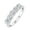 White, variant on 1 Carat (ctw) 5-Stone Diamond Wedding Band Ring in 10K Rose Gold - IGI Certified (Ring Size 4)