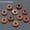 Gold Sandstone, variant on Chakra Natural 18mm Doughnut Pendant Crystal Carved Stone Amulet DIY Necklaces-Blue Spot-Only 1PC (Random Pick)