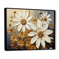 thumbnail image 2 of Designart "Daisies Golden Daisies Painting I" Floral Floater Framed Wall Decor, 2 of 7