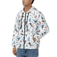 thumbnail image 3 of Honeii Undersea Animals Print Hoodies for Men, Pullover & Full Zip, Breathable Zip up Hoodie, Sweatshirt-Large, 3 of 5