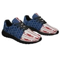 thumbnail image 6 of Fishing Fish Stipes American flag Shoes Sneakers Black Size 6, 6 of 7